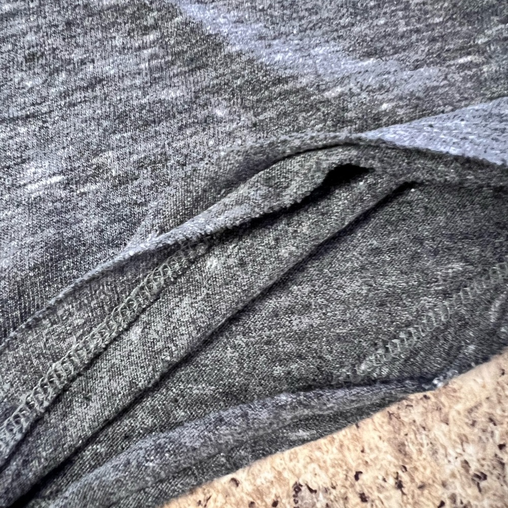 Women’s Lucky Brand Charcoal western raw hem Studded Tee shirt - Picture 6 of 10